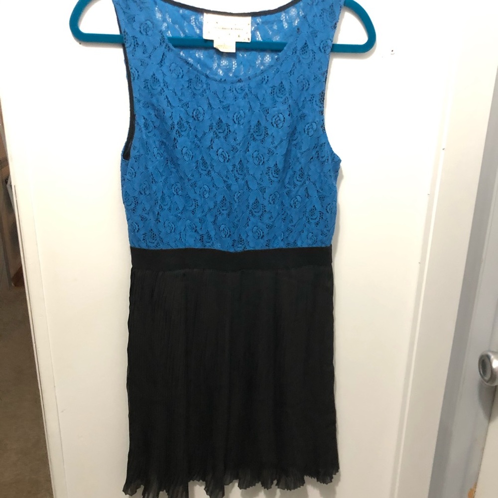 UO Coincidence & Chance Blue Lace Dress, Size L